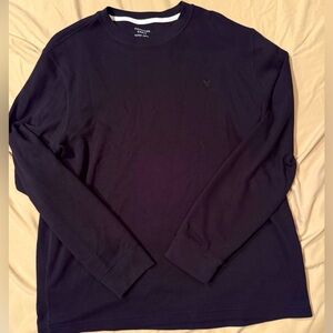 🦅 American Eagle men’s xl black long sleeve waffle shirt. Never worn!